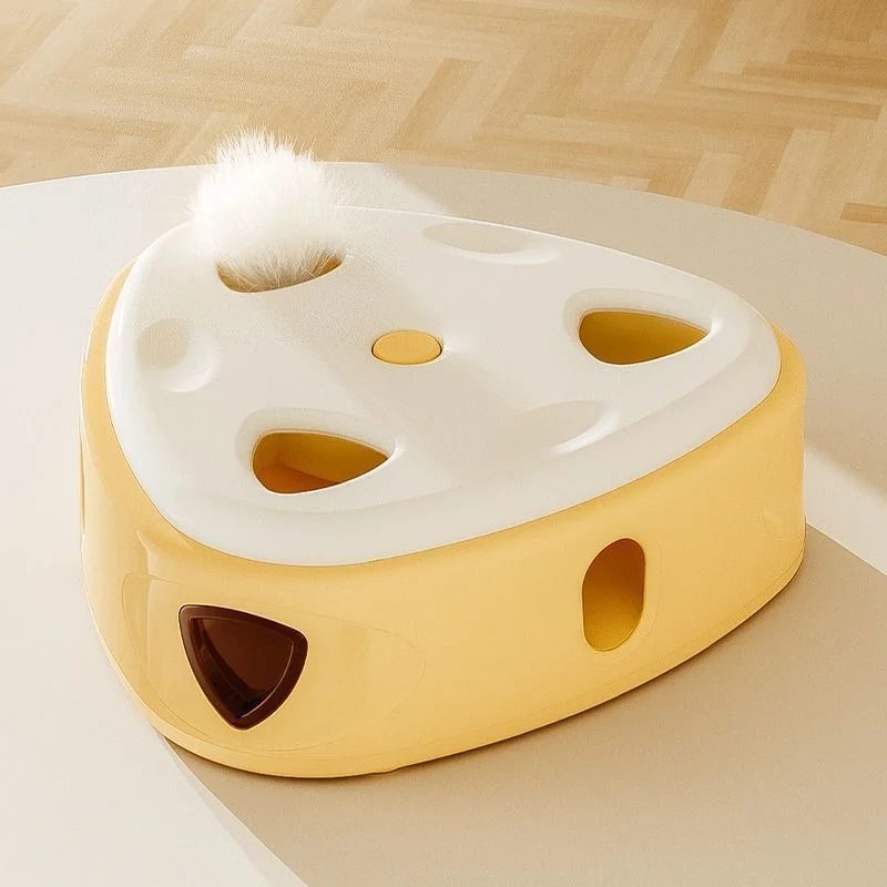 

Smart Sensor Whack A Mole Cat Toy Rechargeable Feather Teaser Interactive Box For Indoor Playtime For Kittens And Cats At Home