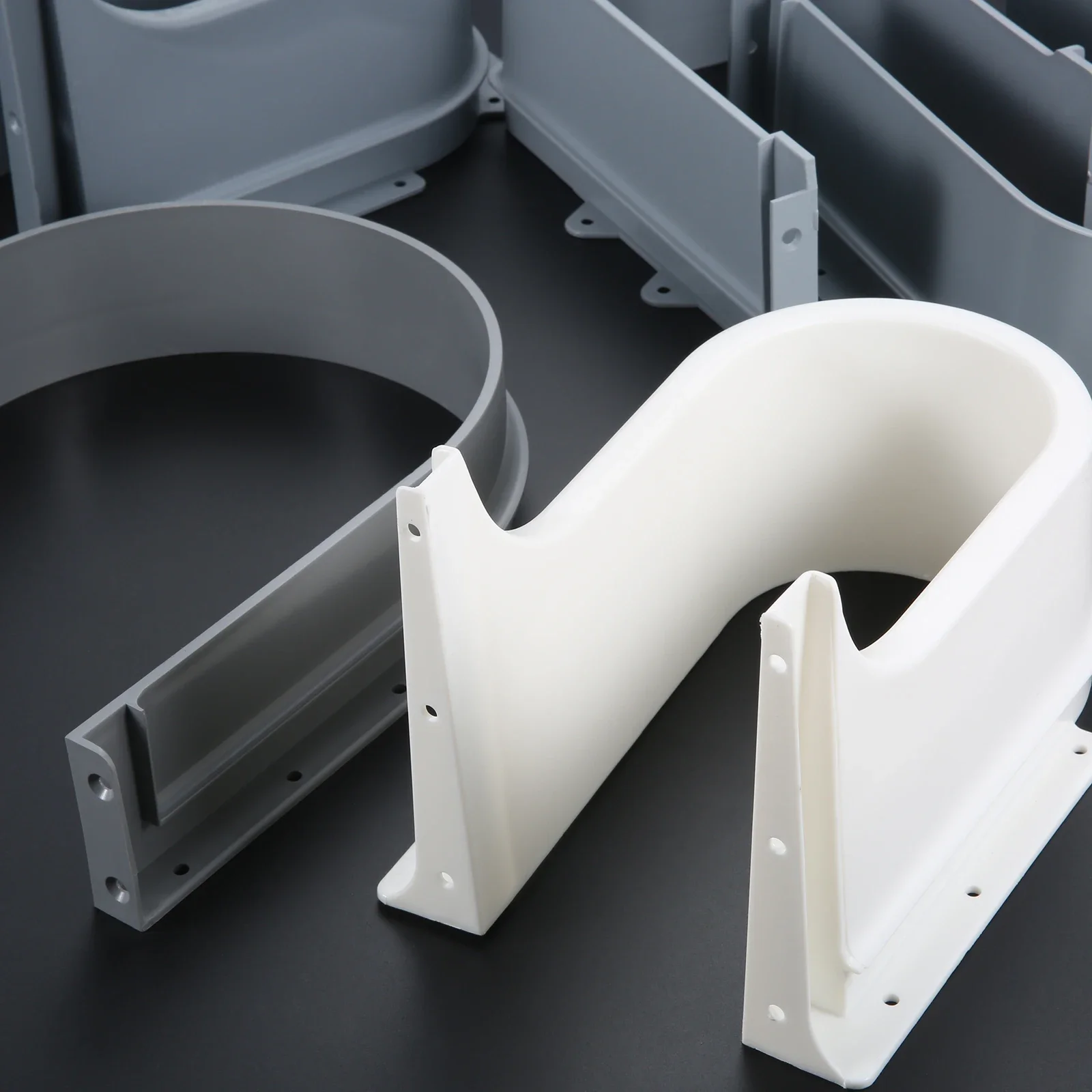 Plastic U Shape Sink Drawer Slot Cabinet Recessed Under Sink Drainage Grommet Waterproof Baffle Cutout Cover Bath Kitchen Parts