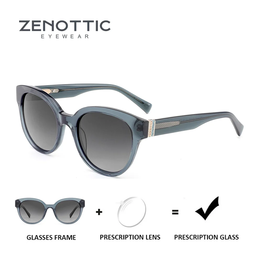 

ZENOTTIC Fashion Butterfly Uv400 Prescription Sunglasses Women Acetate Polarized Corrective Sun Glasses
