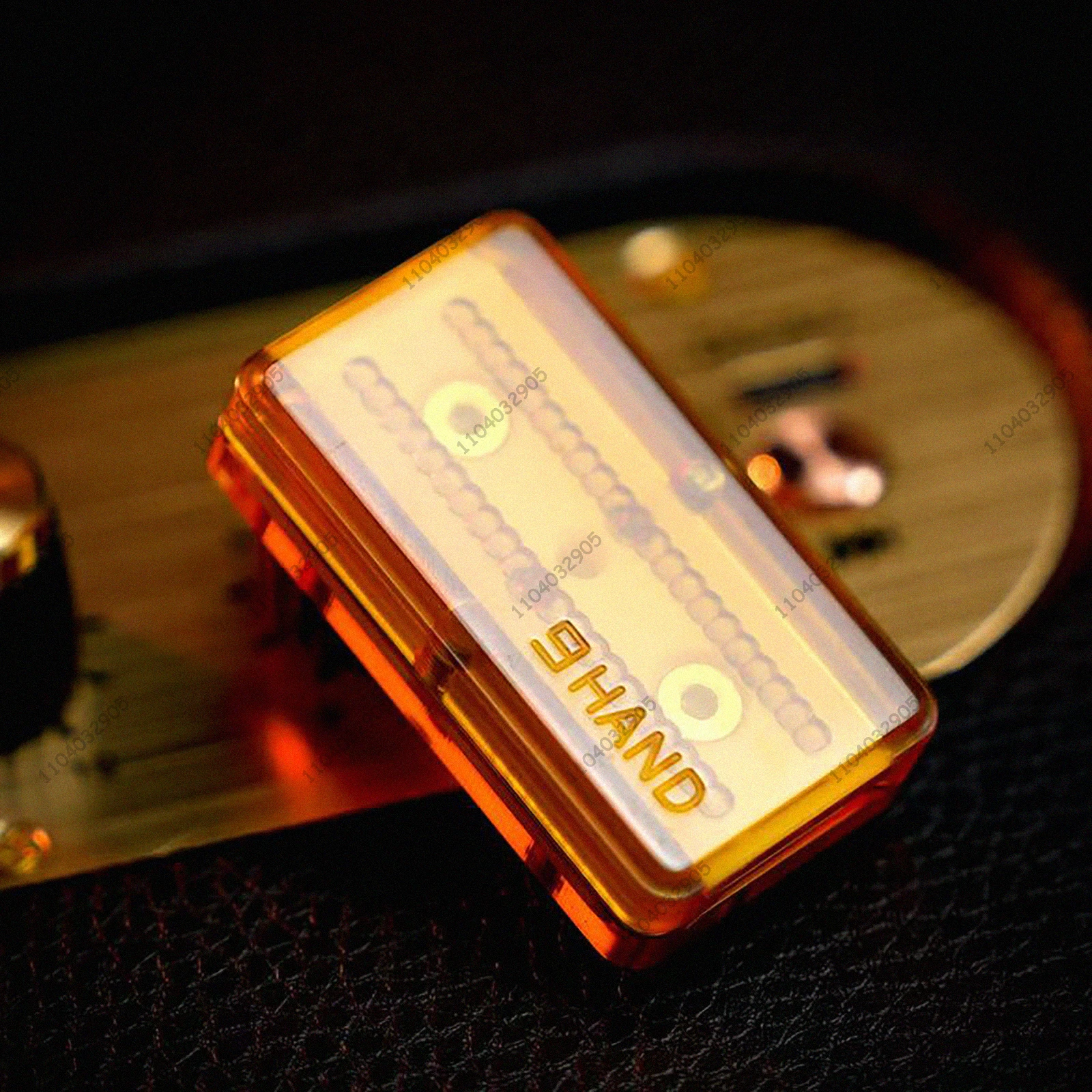 Nove mani DING DING Fidget Slider EDC Toy ADHD Fidget Spinner Card Pusher Voice Connoisseur Fidget Gear Gadget Sollievo dallo stress