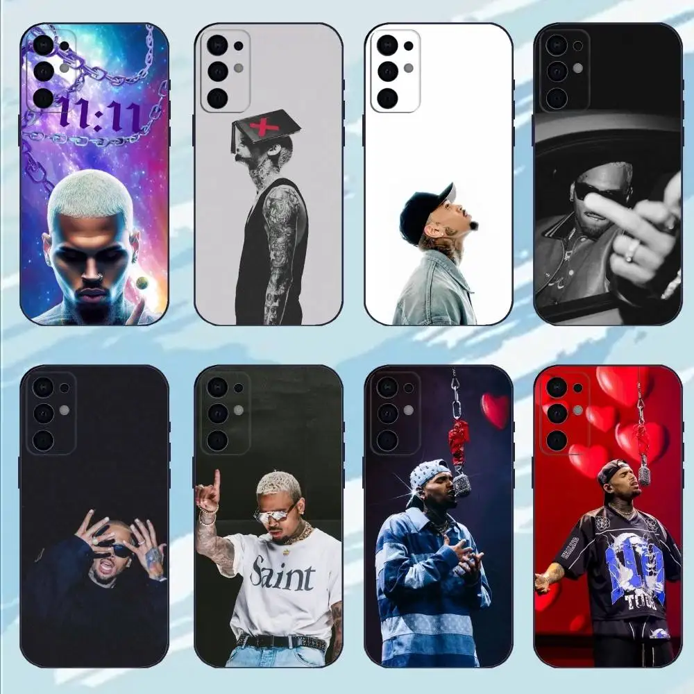 

C-Chris B-Brown 1111 Phone Case For Samsung S25,S24,S23,S22,S21,S20,Plus,lite Soft Black Shell