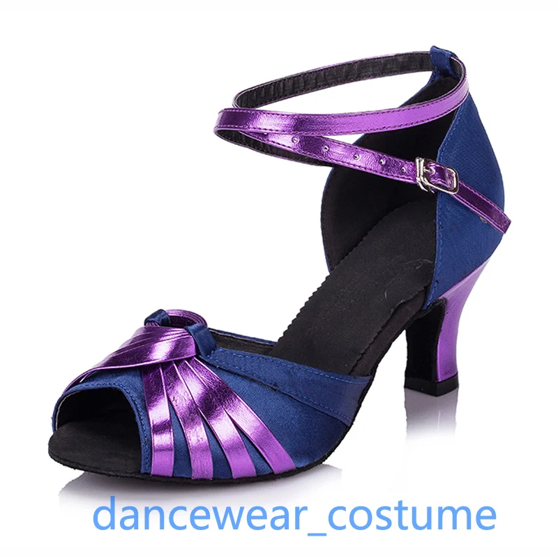 Volwassen Dames Meisjes Hoge Hakken Sandalen Dansschoenen Vrouwen Party Ballroom Latin Tango Jazz Salsa Dansschoenen US5-9 Gratis verzending