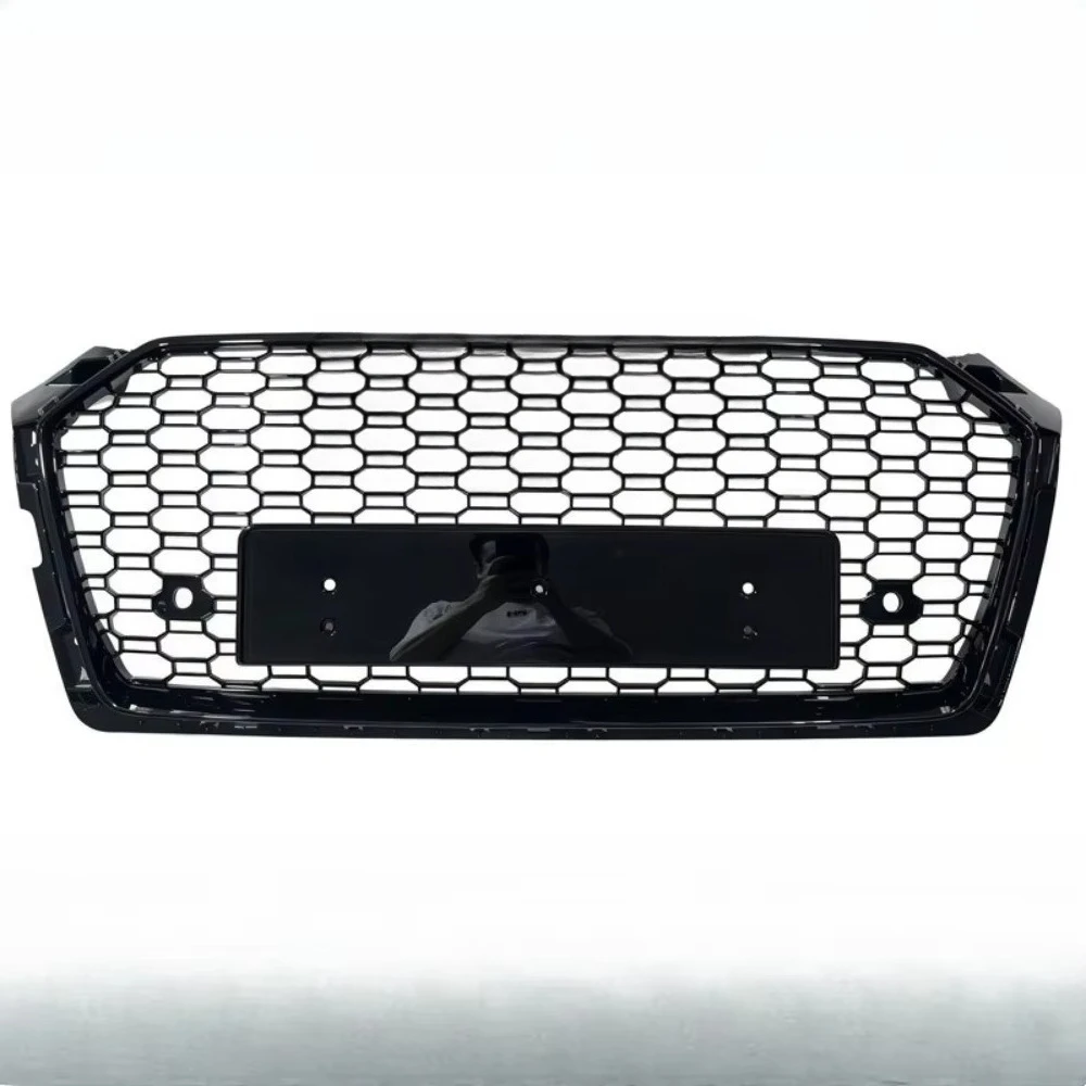 Car Front Bumper Grilles Hood for Audi A5 S5 B9 2017-2019 RS5 Style Radiator Mesh Grille Air Intake Grid Auto Accessories Tuning