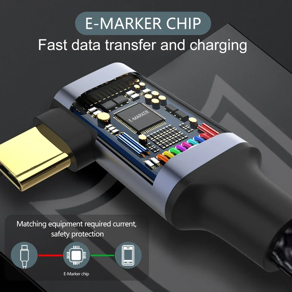 USB C3.1 Gen2 10Gbps Type C Extension Cable PD 100W Male to Female Fast Charging Extender Thunderbolt3 Cable For MacBook Air Pro