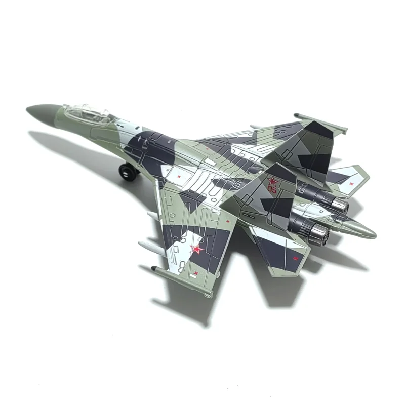 1/100 escala russo Su-35 lutador simulação modelo de aeronave em miniatura plástico diecast aviões brinquedo para crianças coleção presente