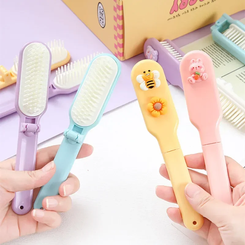 Mini Lovely Hair Brushes for Toddler Girl Cartoon Animal Baby Girls Comb Smalll Portable Hair Care Tools Hair Accessories