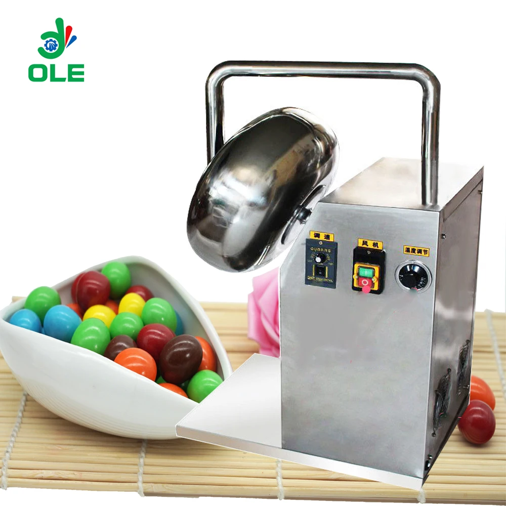 Mała komercyjna maszyna do natryskiwania powłoką cukrową 2-5 kg/h Automatyczna maszyna do powlekania cukrem orzechowym