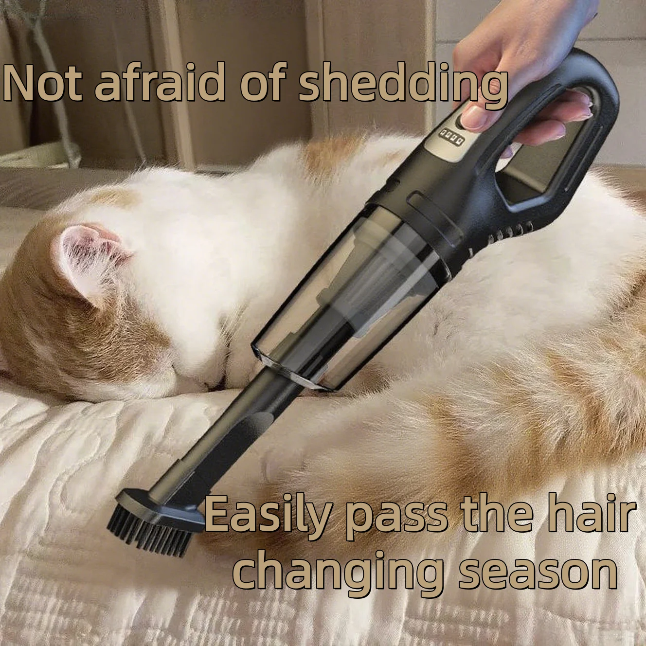 1 Set Car Mounted Vacuum Cleaner Handheld Powerful Suction Rechargeable Car and Home Dual Use Small Wireless Vacuum Cleaner NEW