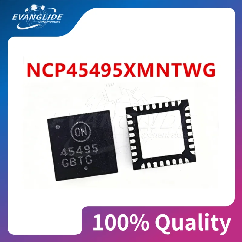 5PCS NCP45495 NCP45495MNTXG 45495 NCP45491MNTXG 45491 NCP45492M 45492 QFN32 CHIP