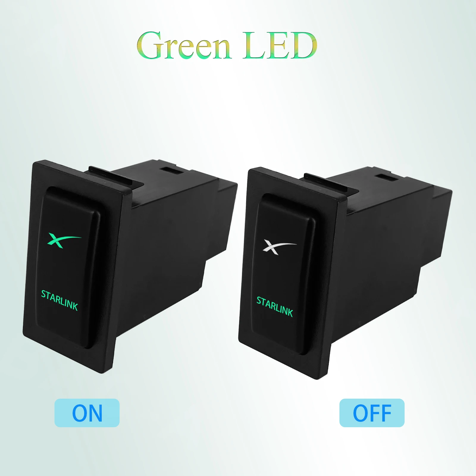 12V 24V Car Push Switch Green LED Push Switch ON OFF for Starlink Toyota LandCruiser 80 Prado 90 95 Button Accessories Replaceme view 3