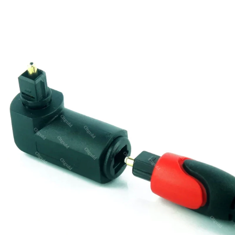 360 ° Drehbarer Toslink Optischer Audio-Adapter SPDIF Quadratische Buchse zu Mini 3,5mm Stecker Glasfaser-Verbinder für TV-Soundbar-Verstärker – Detail 12