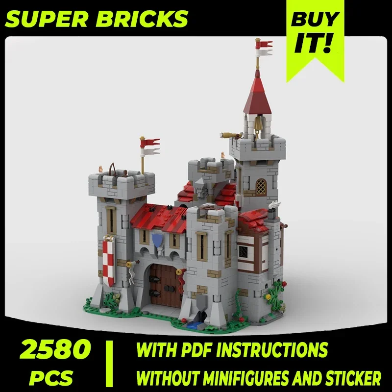 

Medieval Castle Model Moc Building Bricks Royal Knight's Castle Technology Modular Blocks Gifts Christmas Toys DIY Sets Assembly