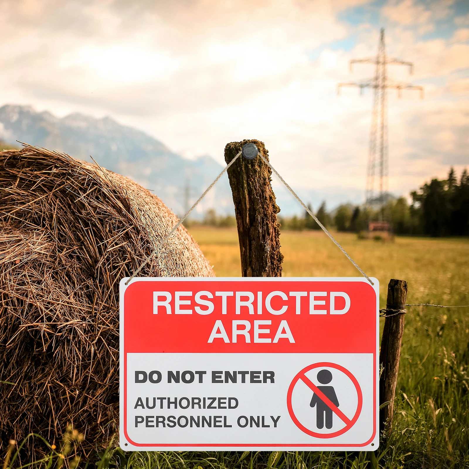 

Sturdy Do Not Enter Warning Security Caution Sign For Home Fence Gate Pole No Entrance Sign Traffic Safety
