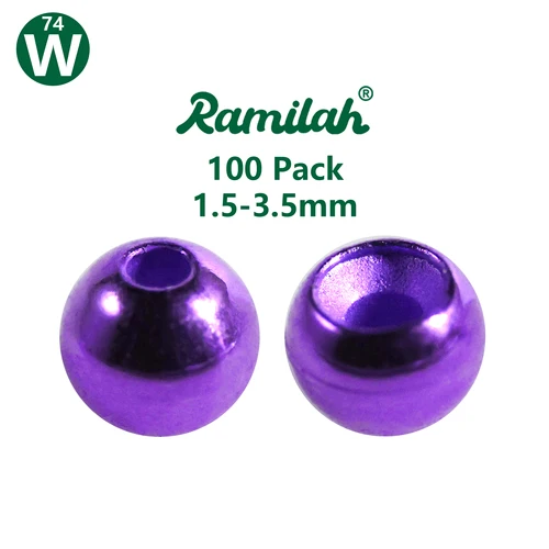 Paquete de 100 cuentas de tungsteno Cyclops de 27 colores de 1,5-3,5 mm para atado de moscas