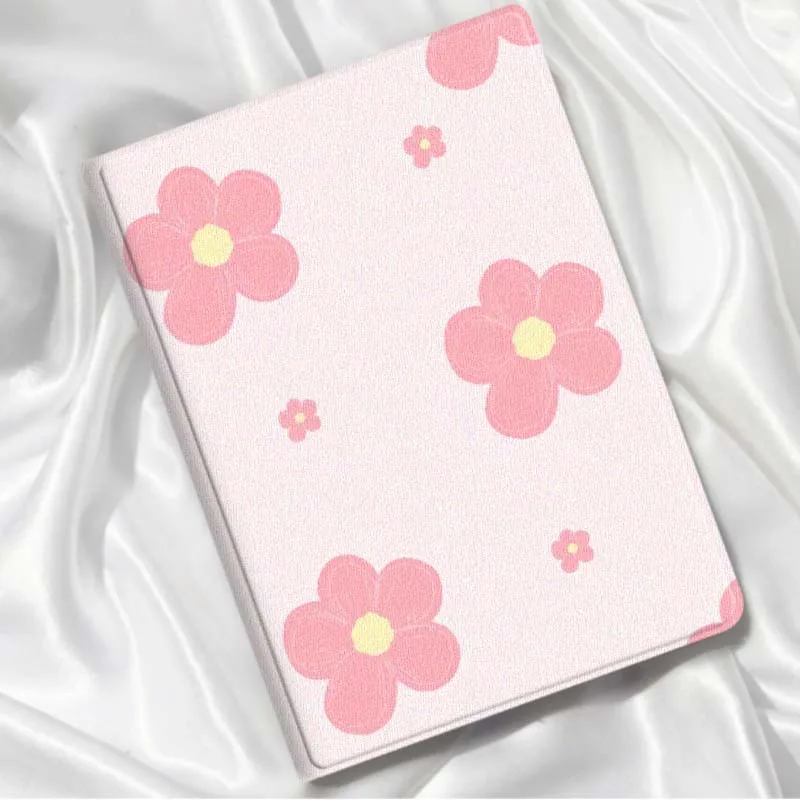 Cartoon Pink Flower For Xiaomi Redmi Mi Pad 8 7 6 5 4 2 SE K Pro Max Ultra Inch Tablet Case Soft