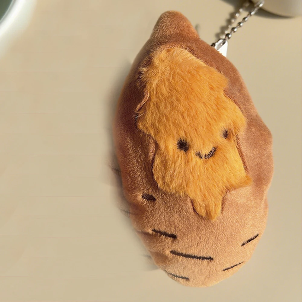 Sweet Potato Plush Keychain Skin-Friendly Plush Doll Keychain
