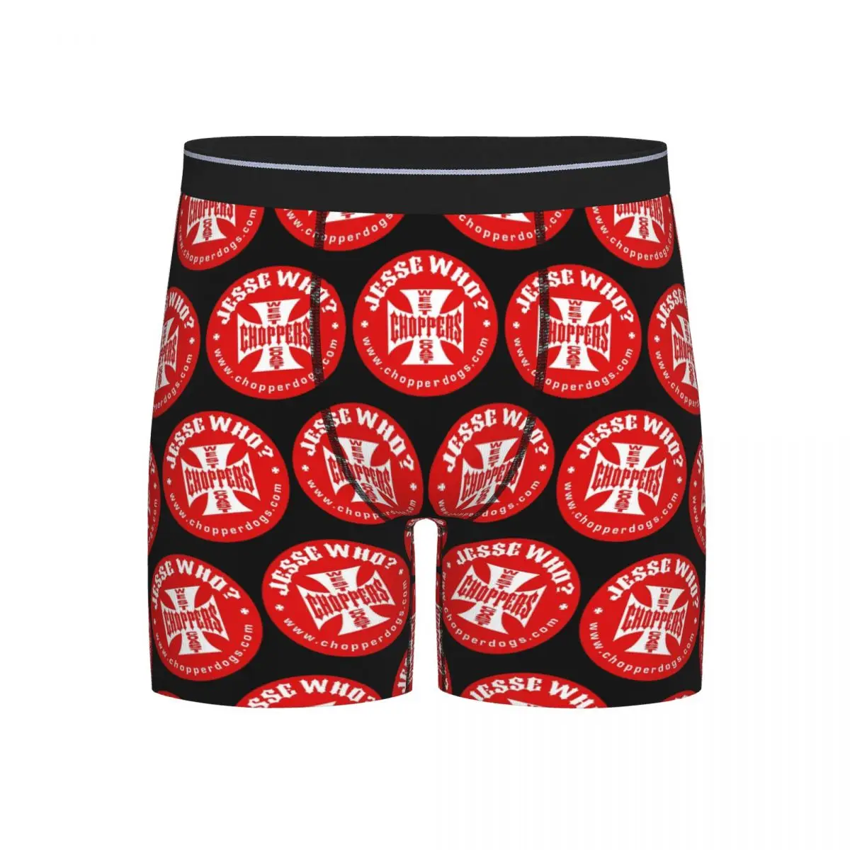 

Длинные трусы-боксеры, шорты, персонализированные трусы-чопперы с железным крестом на западном побережье, мужское нижнее белье для Homme, мужской подарок бойфренду