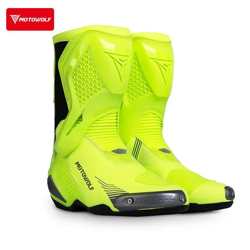 

Мото Волк Мотоциклетные ботинки Мотоциклетная обувь Высокие гоночные ботинки Внедорожные четырехсезонные гоночные ботинки Оборудование для гонщиков