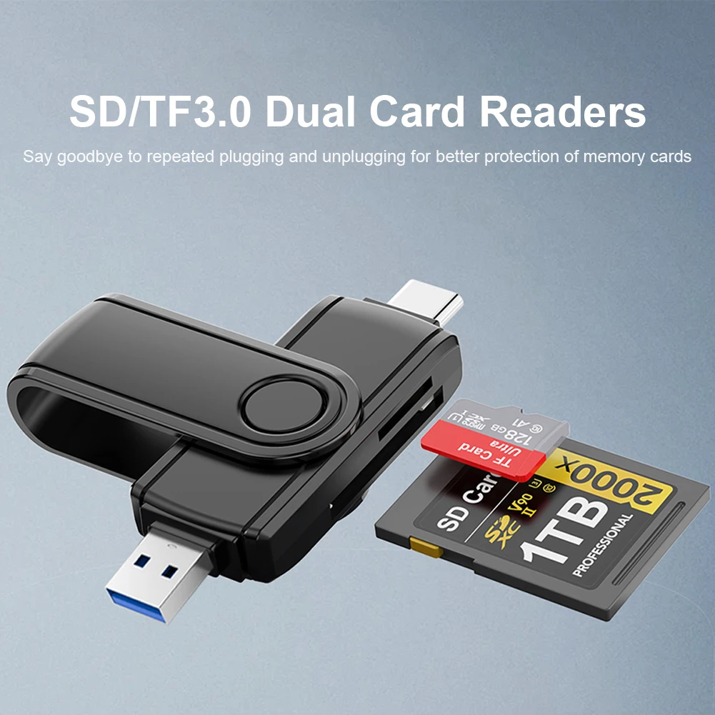 Micro SD Speicher kartenleser Typ C zu USB otg Adapter unterstützt SD/TF/Micro SD/SDXC/SDHC für Android iPhone MacBook PC Laptop