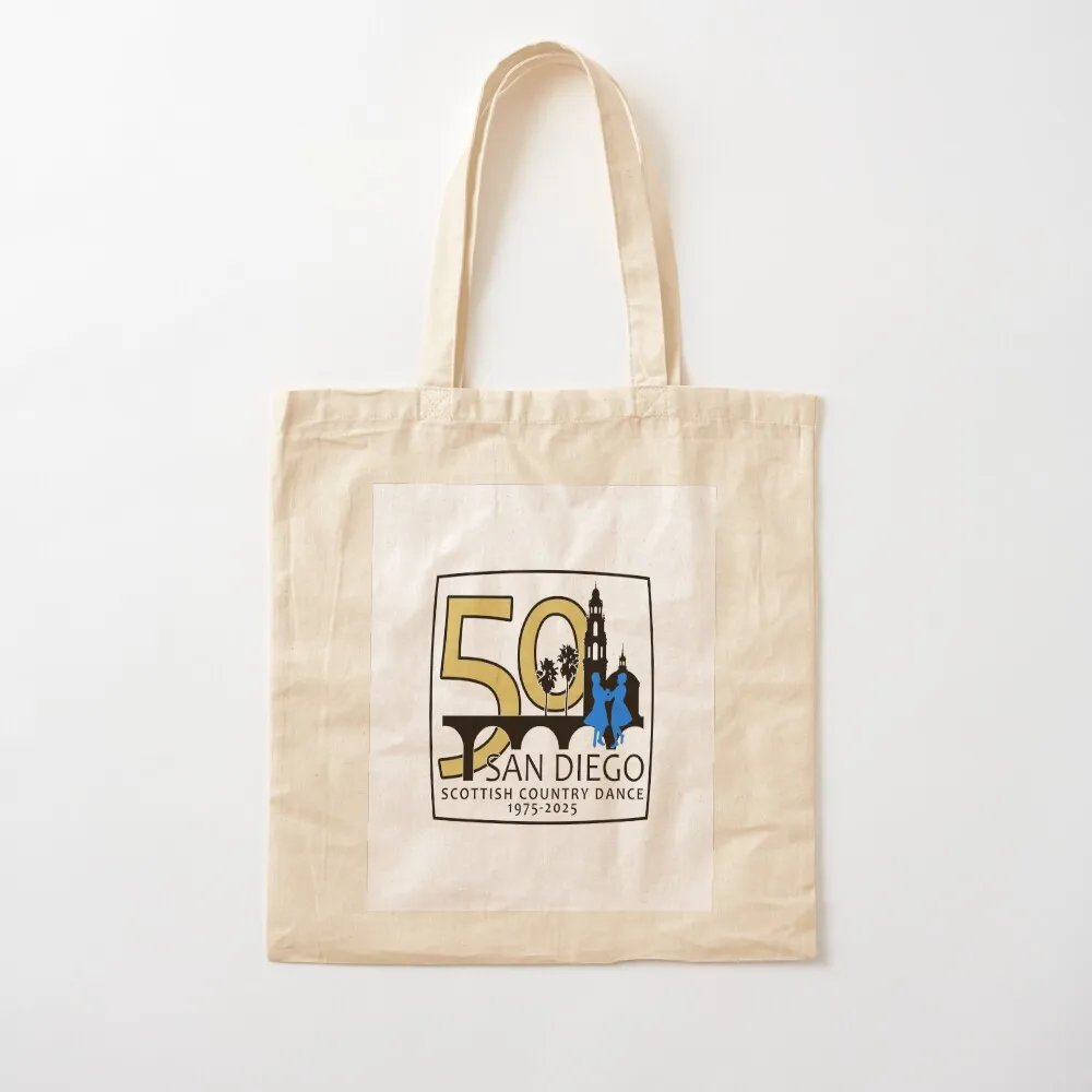 الذكرى الخمسين مع الشعار الأصلي حمل حقيبة حقائب الهدايا لطيف حمل حقيبة المتسوق حقيبة المتسوق قماش المرأة