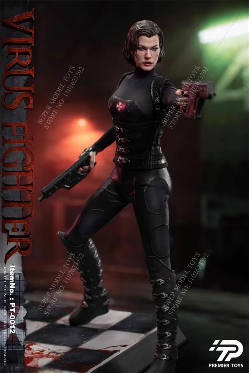 Premier Toys PT-0012 1/6 Scale Female Soldier Virus Warrior Movie Series Full Set 12-inch Action Figure Model Gifts Collecion