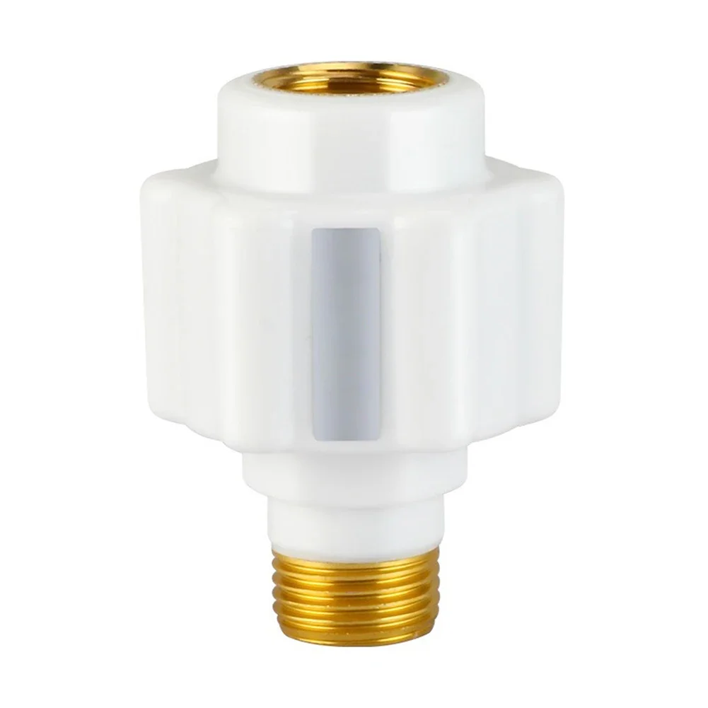 Electric Water Heater Connectors With Anti-Electric Wall, PP+Copper Safety Accessories For Shock-Free Protection, 2-Pack White