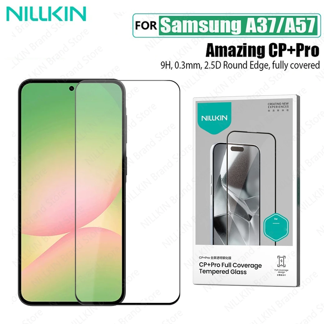 

Защитное стекло Nillkin CP+PRO для Samsung Galaxy A57 / A37, противоударное, 2.5D, 9H, с полным покрытием экрана, для Samsung A57