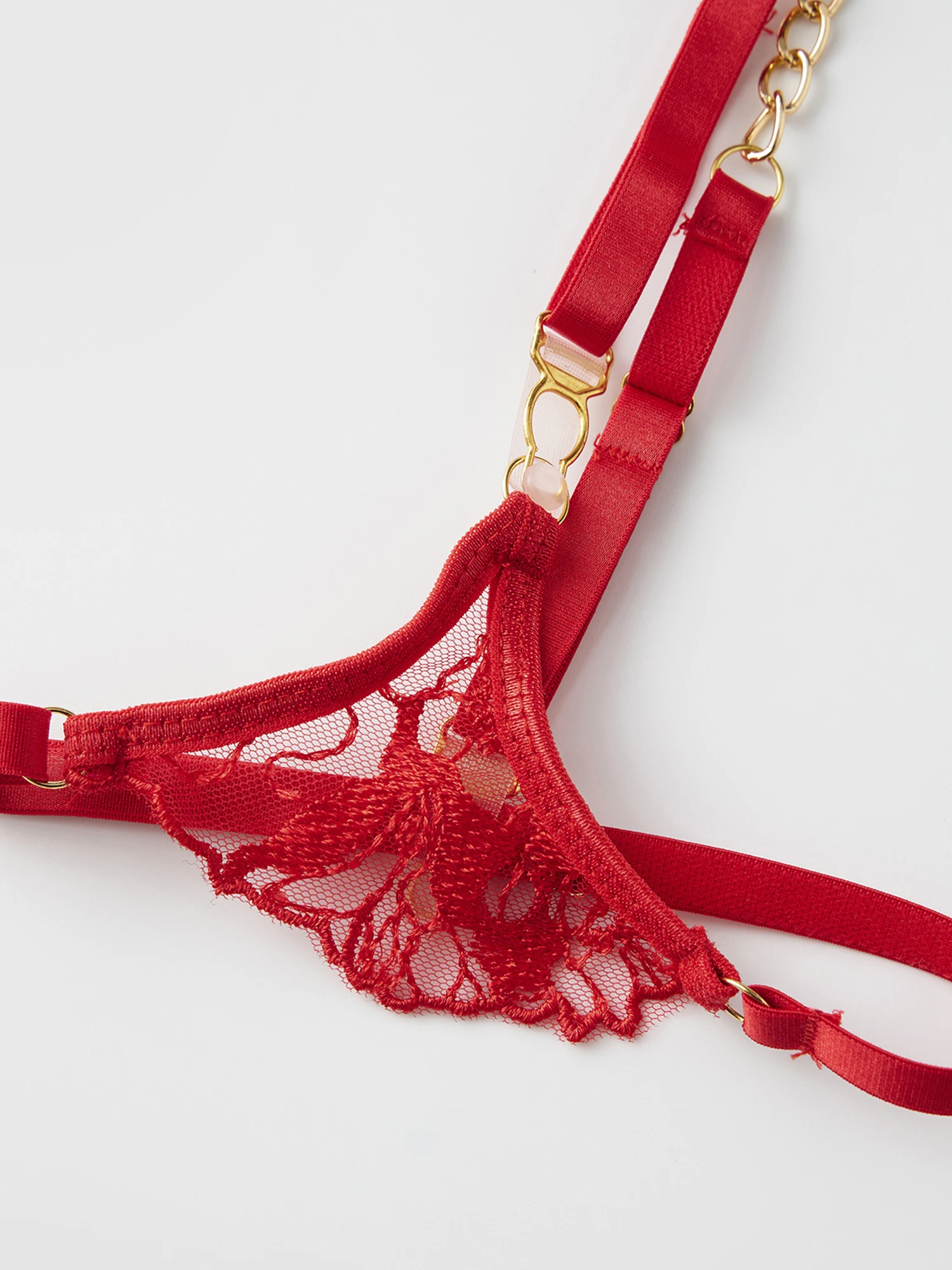 

Сексуальный комплект кружевного нижнего белья с подвязками и кольцами на ногах, женский эротический бюстгальтер Babydoll и трусы, ночное белье - 4 шт.