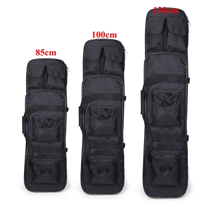 85/100/120cm Dual Rifle Carrying Gun Bag Backpack Airsoft Holster Hunting Backpack Long Guns Case Square Carry Bags