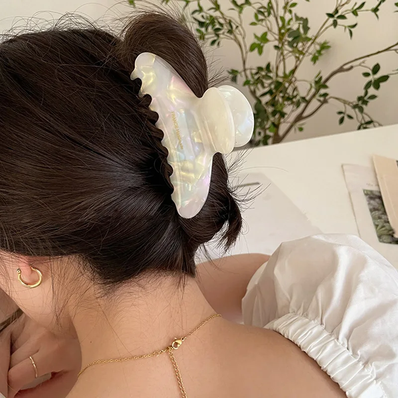 Minimalist Commuter Hair Clip - Versatile Acetate Shark Clip for Women Elegant 2026 New Style Back-of-Head Hair Clip