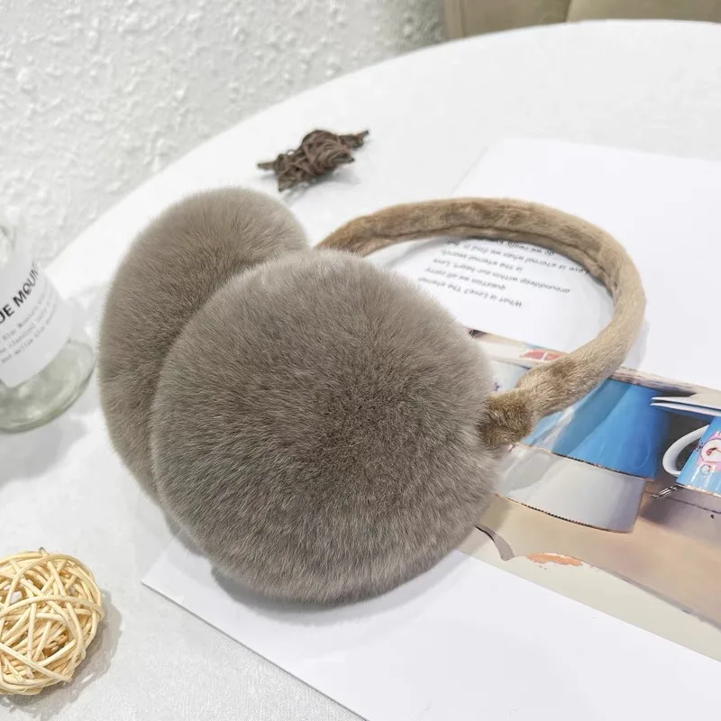 شعبية صائدة رخيصة لطيف الاشياء حقيقية ريكس الأرنب الفراء غطاء للأذنين لفصل الشتاء CX-A-147