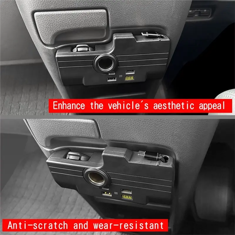 A97I-For Honda Freed Air/Crosstar 2024-2026 4-In-1 Center Console USB HUB 100W Retractable Cable Docking Station Accessories