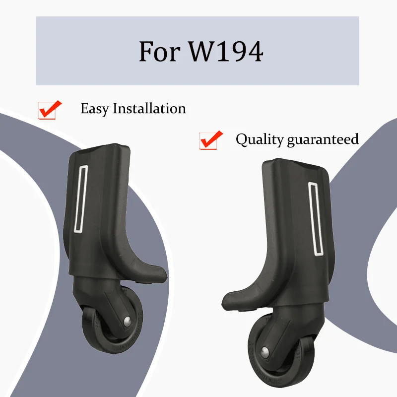 

For W194 Luggage Trolley Casters Set Anti-Slip Wear-Resistant Rubber Ultra-Quiet Universal Replacement Wheel Set