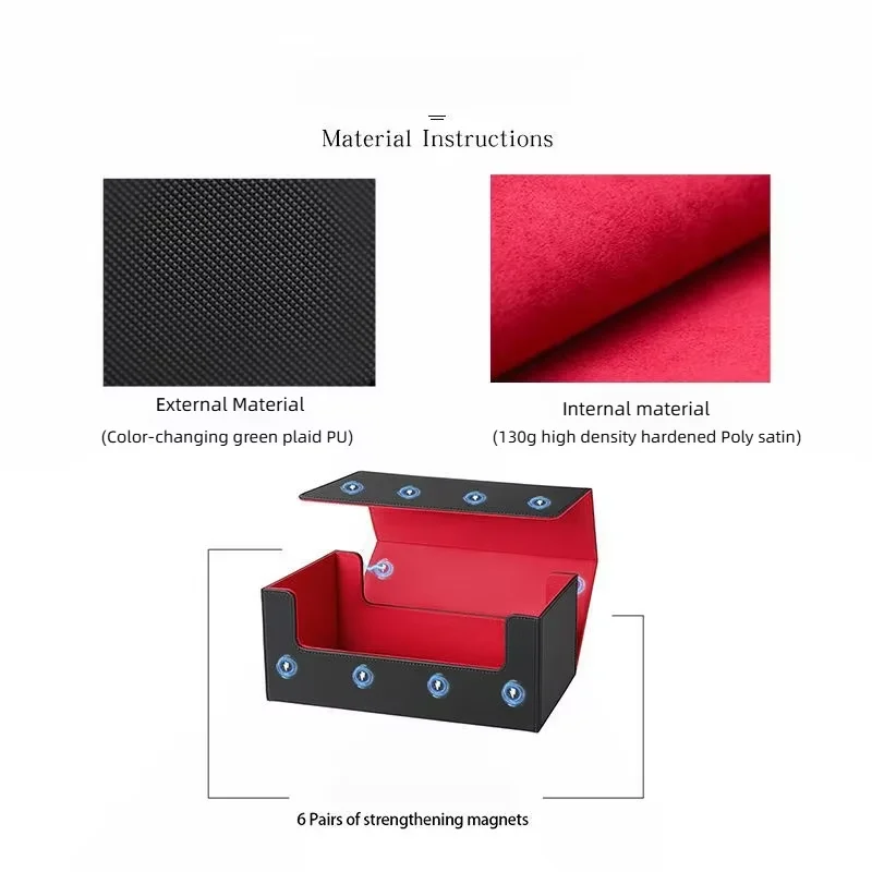 Pmk Flip 35pt Strong Magnetic Scoring Card Storage Box Large Capacity PSA BGS Compatible Brick Box for Star Cards Game King