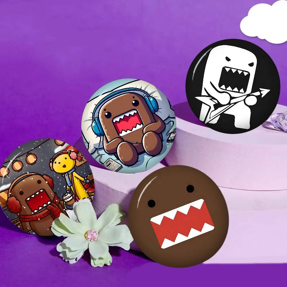 Cute Domo Kun 58mm Handmade Brooch Cartoon Cosplay Badge on Backpack Jewelry Accessories Gifts