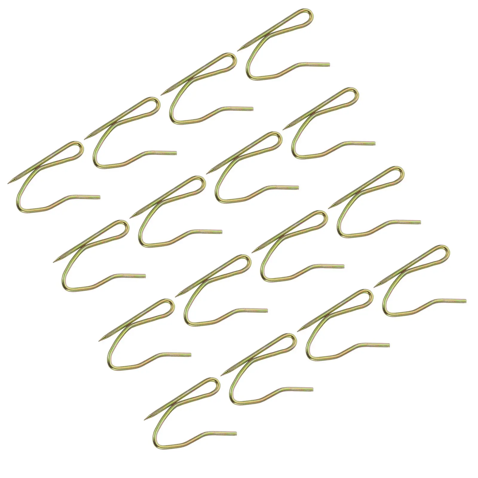 

Curtain Hooks Metal Rings Shower Bathroom Rustproof Pleat Hanger Strong Easy Install Fabric-Compatible