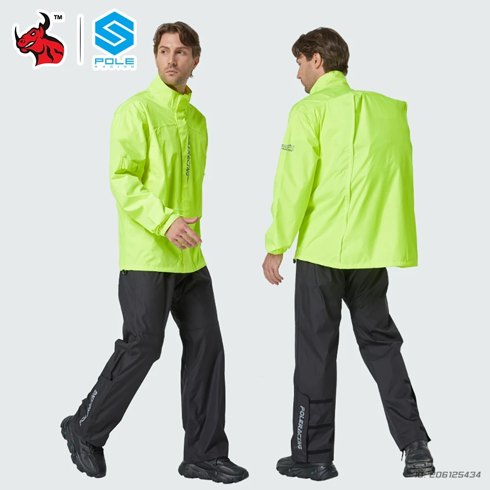 

Motocross Raincoat Suit Lightweight Foldable Waterproof Rain Outdoor Motorcycle Riding Raincoat Full Body Split Raincoat S-3XL