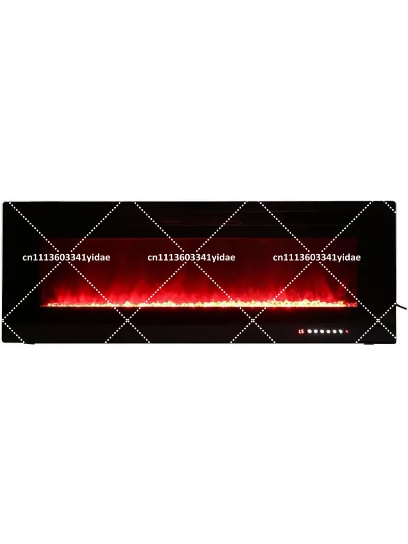

60-Inch Wall-Mounted Electric Fireplace with Remote for Living Room, 750W-1500W Heater