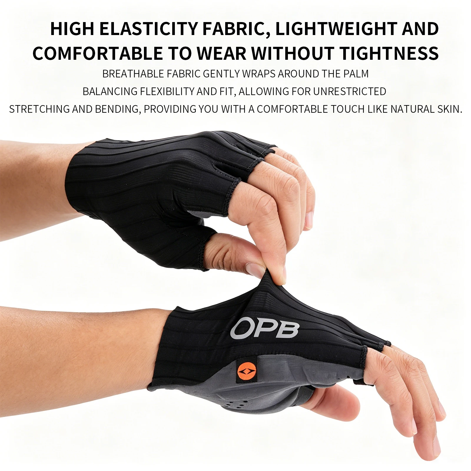 TOSUOD Halbfinger-Fahrradhandschuhe Stoßdämpfende Atmungsaktive Rutschfeste Fahrradhandschuhe Sommer-Trainingshandschuhe – Detail 9