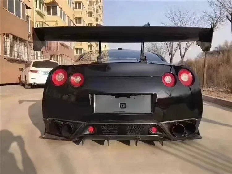 For Nissan GTR R35 2008-2022 High Quality Carbon Fiber Rear Trunk Lip Spoiler Wing