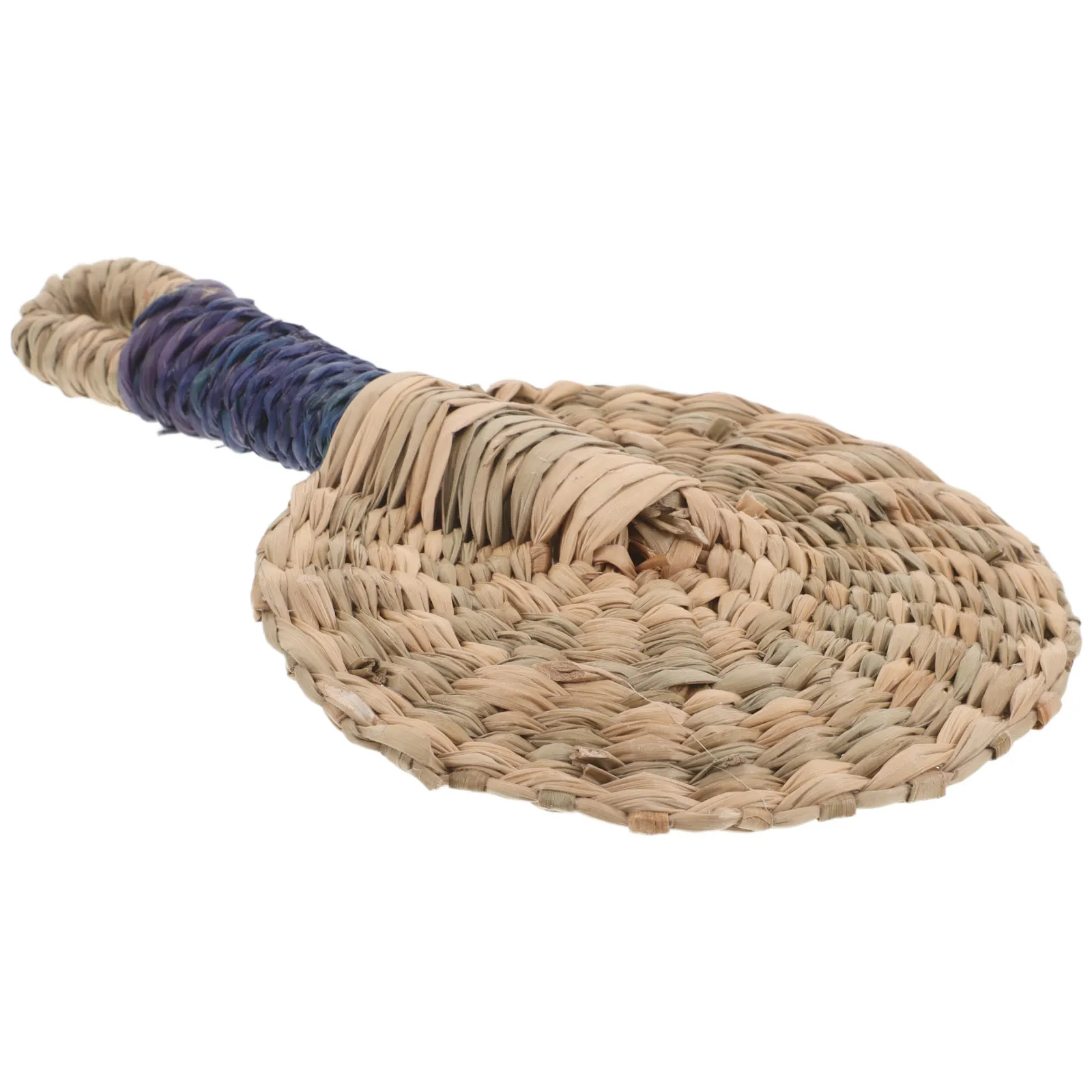 Mini Woven Handheld Straw Fan Portable Boho Summer Cooling Decorative Wall Hanging Sea Grass Fan Wedding Favor