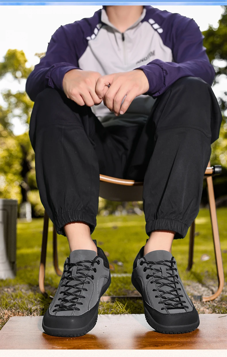 2027 Herren Damen Breiter Zehenbereich Outdoor-Wanderschuhe Große Größen Komfort Langlebig Rutschfest Lässige Trekking-Sneaker für Alle Geländearten – Detail 4