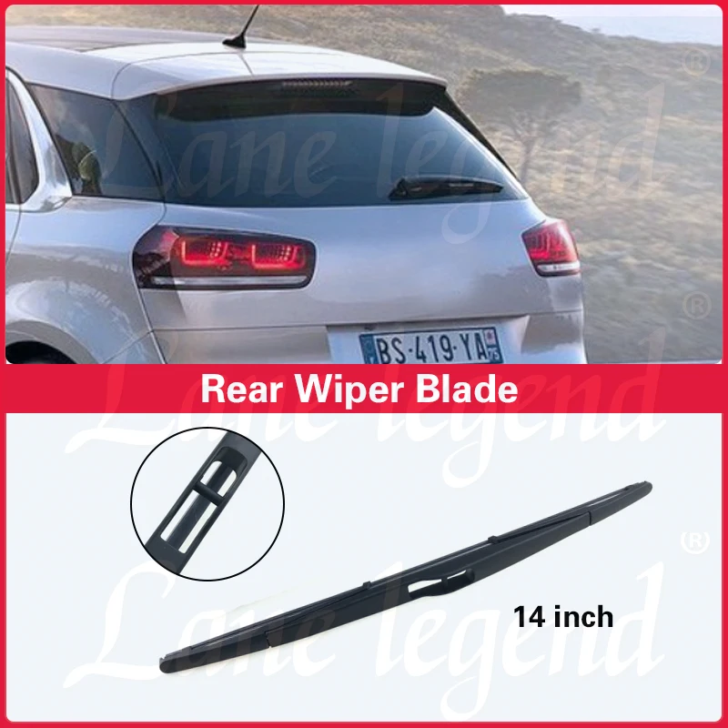 For Citroen C4 Picasso 2 2013-2022 Wiper Front Rear Wiper Blades Windshield Windscreen Window Brushes 30\