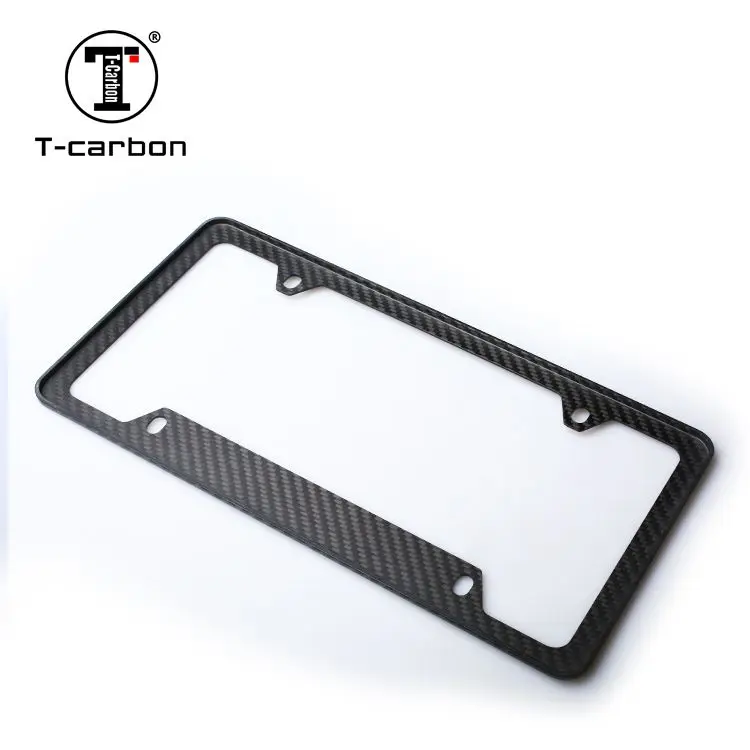 Wholesale US Standard Size Real Carbon Fiber Car License Plate Frame OEM Factory Universal USA Car Parts