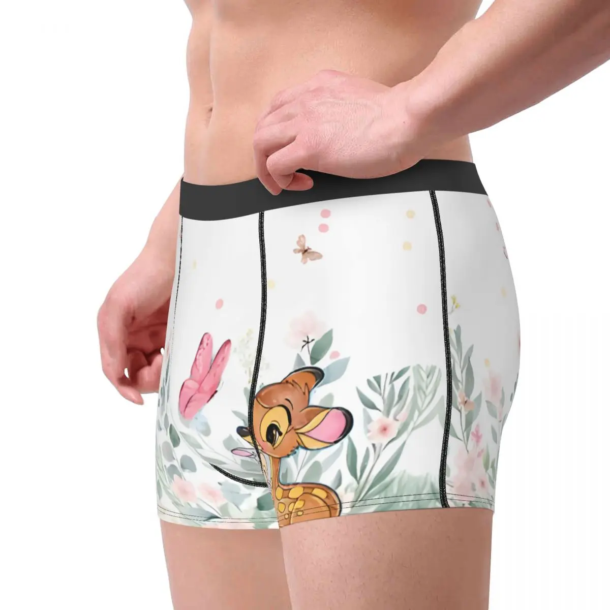 Cartoon personalizzato Bambi Anime Boxer Pantaloncini Slip da uomo Intimo Mutande fresche