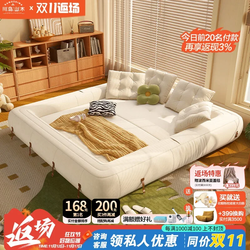 Folding human kennel sofa bed dual-purpose living room small apartment bedroom lazy sofa