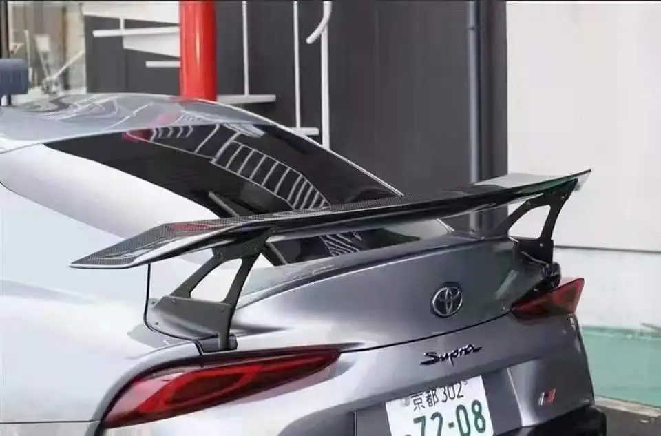 For Toyota Supra GR MK5 A90 A91 2019-2022 High Quality Carbon Fiber Rear Roof Spoiler Wing Trunk Lip Boot Cover Car Styling