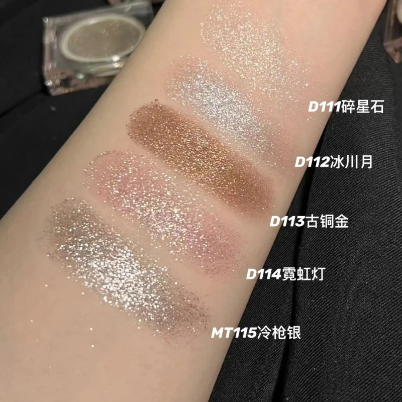 Joocyee Monochrome Lidschatten, mattes Chamäleon-Puder, geräuchert, funkelnd, perlmuttartig, glänzendes Blatt, metallisches Persönlichkeitsgrün