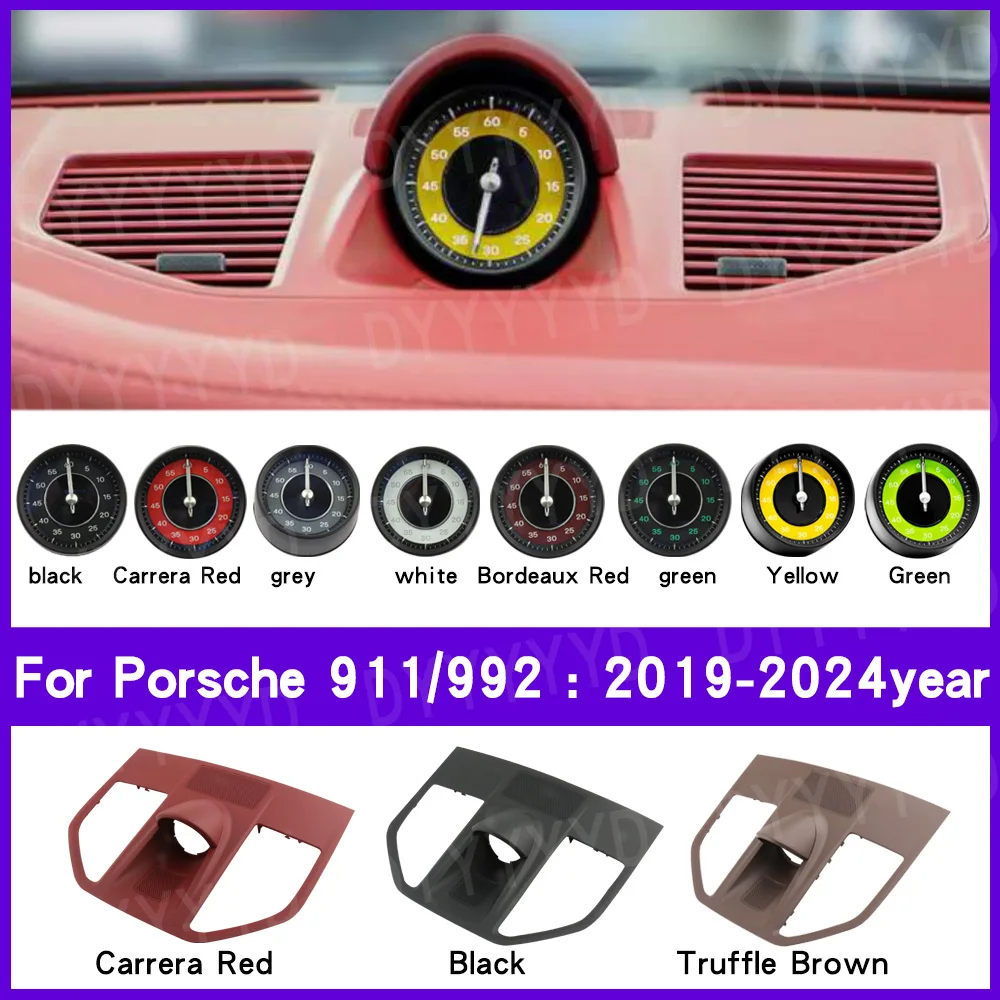 

stopwatch For Porsche clock watch 2019-2024 911 992 Sport Chrono Racing stopwatch panel dashboard clock compass Car Accessories