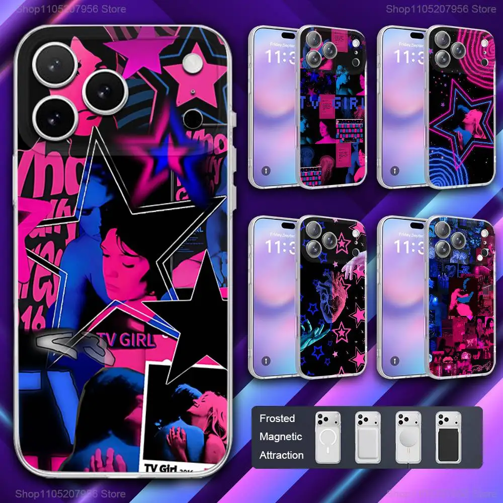 

Pop Tv Girl Music For iPhone 11,12,15,14,13,17,16,Pro,Plus,E,Max,Air,Mini Magnetic Frosted Cover Phone Case